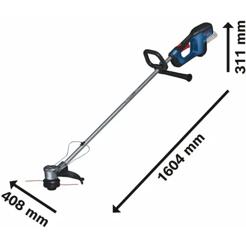 Акумуляторний тример Bosch GRT 18V-33 Solo (18 В, без АКБ, 330 мм) (06008D0000) - PRORAB image-2