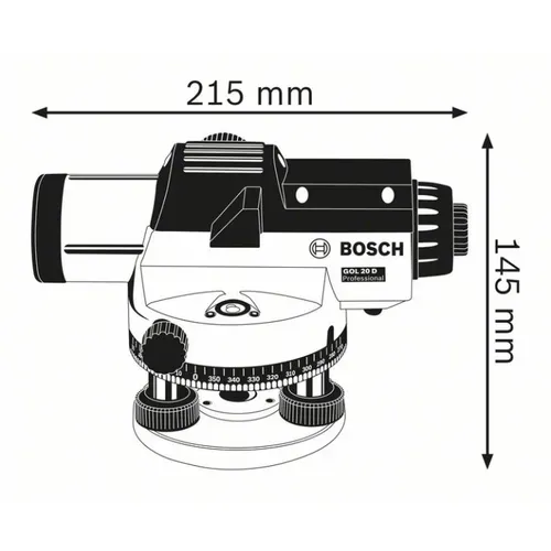 Оптичний нівелір Bosch GOL 26 D (0601068000) - PRORAB image-4