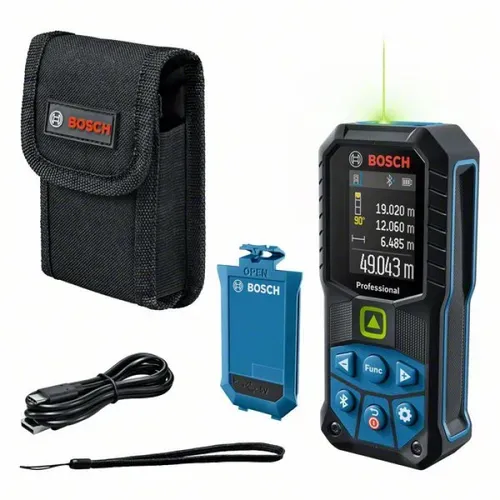 Лазерний далекомір Bosch GLM 50-27 CG (50 м, 3.7 В) (0601072U01) - PRORAB