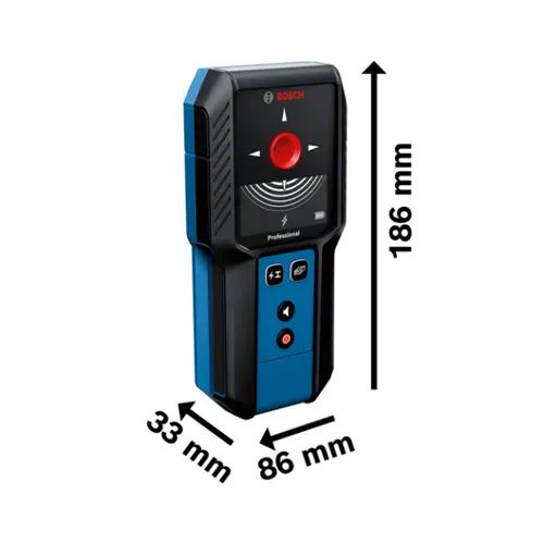 Детектор Bosch Professional GMS 120-27 (120 мм, 2 x 1.5 В) (0601081700) - PRORAB image-3