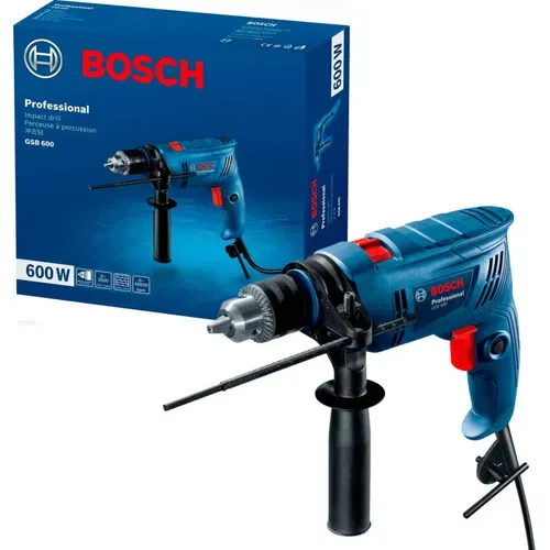 Дриль ударний Bosch Professional GSB 600 (0.6 кВт, 3000 об/хв) (06011A0320) - PRORAB