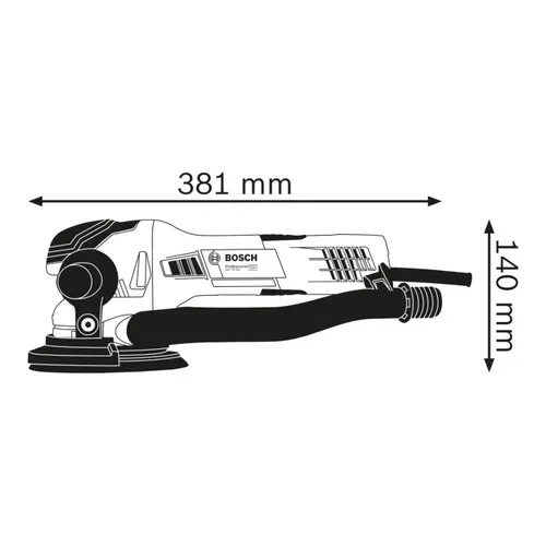 Ексцентрикова шліфмашина Bosch GET 75-150 (0.75 кВт, 150 мм) (0601257100) - PRORAB image-5