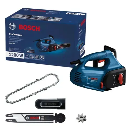 Ланцюгова електропила по газобетону Bosch Professional GAC 250 (1.2 кВт, 250 мм) (06012B6020) - PRORAB image-6