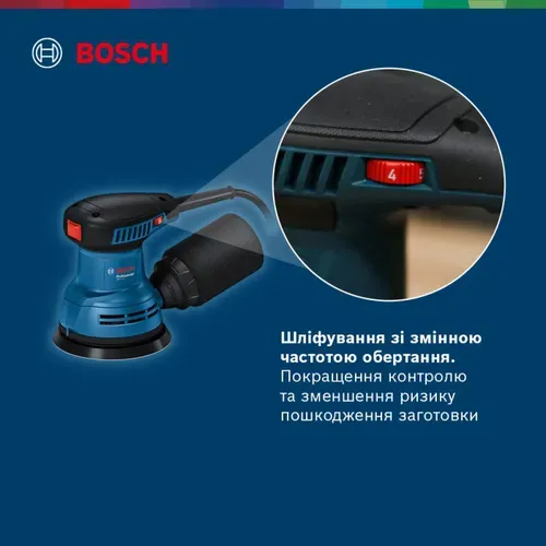 Ексцентрикова шліфмашина Bosch Professional GEX 125 (0.29 кВт, 125 мм) (06013A8020) - PRORAB image-8