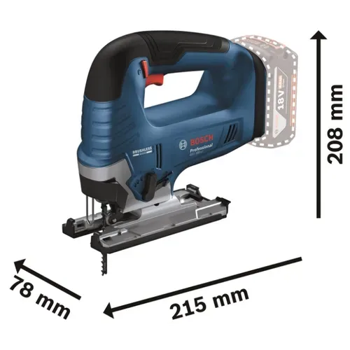 Акумуляторний лобзик Bosch Professional GST 185-LI (18 В, 4 А*год, 3500 об./хв) (06015B3023) - PRORAB image-6