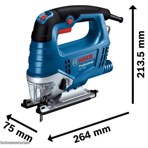 Лобзик електричний Bosch Professional GST 750 (0.52 кВт, 3200 ход/хв) (06015B4121) - PRORAB image-5