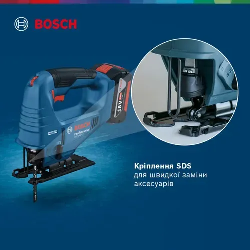 Акумуляторний лобзик Bosch GST 183-LI Professional (18 В, без АКБ, 3300 об/хв) (06015B7020) - PRORAB image-10