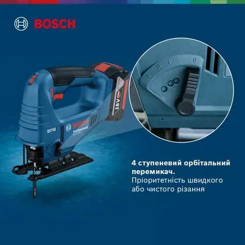 Акумуляторний лобзик Bosch GST 183-LI Professional (18 В, без АКБ, 3300 об/хв) (06015B7020) - PRORAB image-8