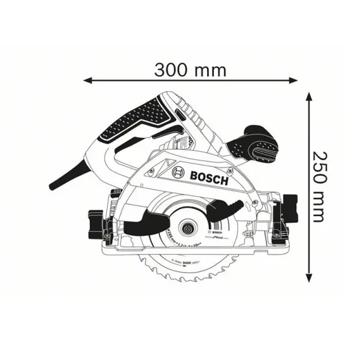 Циркулярна пила Bosch GKS 55+ GCE (1.35 кВт, 165 мм) (0601682100) - PRORAB image-3