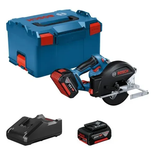 Акумуляторна дискова пила Bosch Professional GKM 18V-50 (18 В, 2х5 А*год, 136 мм) (06016B8002) - PRORAB