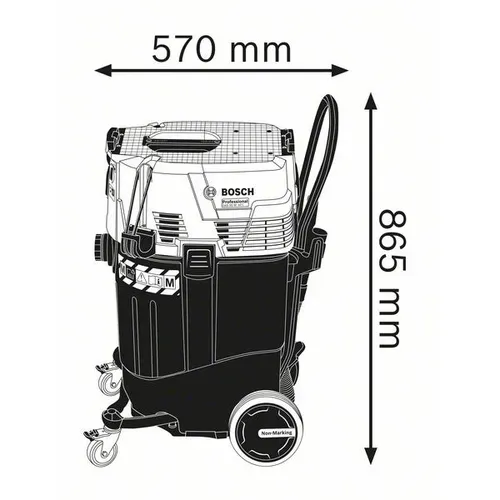 Промисловий пилосос Bosch GAS 55 M AFC (1.38 кВт, 55 л) (06019C3300) - PRORAB image-5