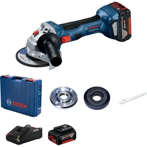 Акумуляторна кутова шліфмашина Bosch GWS 180-LI Professional (18 В, 2х4 А*год, 125 мм) (06019H9021) - PRORAB