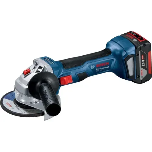 Акумуляторна кутова шліфмашина Bosch GWS 180-LI Professional (18 В, 4 А*год, 125 мм) (06019H9025) - PRORAB