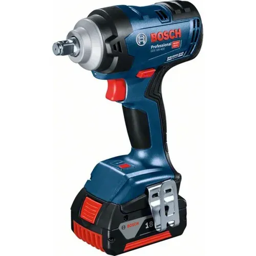 Акумуляторний ударний гайковерт Bosch GDS 18V-400 (18 В, 2х5 А*год, 400 Н*м) (06019K0020) - PRORAB image-1