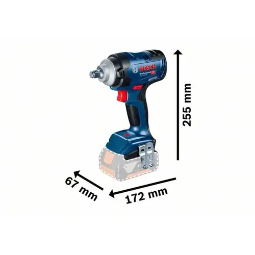 Акумуляторний ударний гайковерт Bosch GDS 18V-400 (18 В, 2х5 А*год, 400 Н*м) (06019K0020) - PRORAB image-2