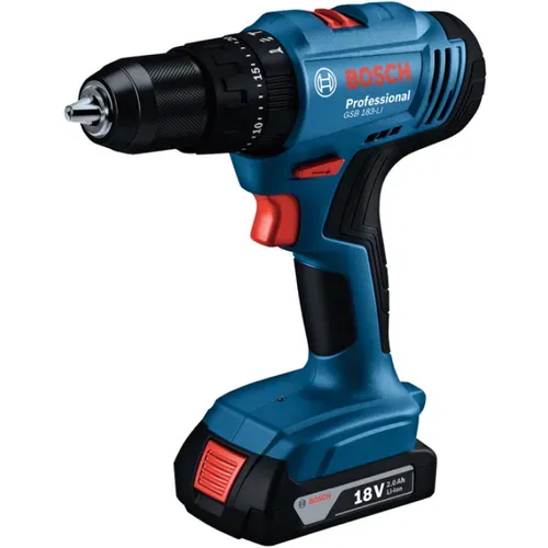 Акумуляторний ударний дриль-шуруповерт Bosch GSB 183-LI Professional (18 В, 2 А*год) (06019K9101) - PRORAB image-1