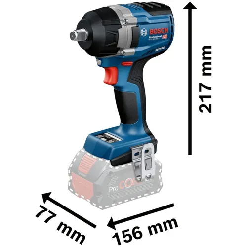 Акумуляторний ударний гайковерт Bosch GDS 18V-750 C у L-BOXX (18 В, без АК та ЗП) (06019L9001) - PRORAB image-3