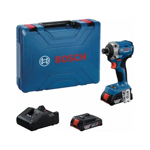 Акумуляторний ударний гайковерт Bosch Professional GDS 18V-215 в кейсі (18 В, 2x2 А*год) (06019N2022) - PRORAB