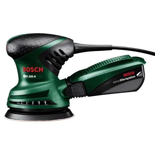 Ексцентрикова шліфмашина Bosch PEX 220 A (0.22 кВт, 125 мм) (0603378000) - PRORAB