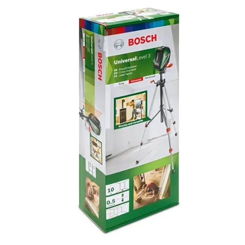 Лазерний нівелір Bosch UniversalLevel 3 Basic (10 м) (0603663900) - PRORAB image-1