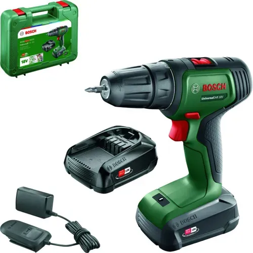 Акумуляторний дриль-шуруповерт Bosch UniversalDrill 18V (18 В, 1.5 А*год, 34 Нм) (06039D4001) - PRORAB