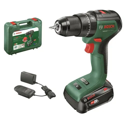 Акумуляторний ударний дриль Bosch UniversalImpact 18V-60 (18 В, 2 А*год, 60 Нм) (06039D7101) - PRORAB