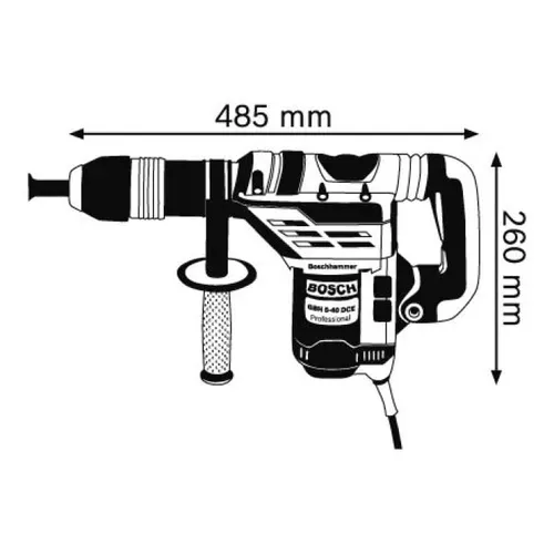 Перфоратор Bosch GBH 5-40 DCE (1150 Вт) (0611264000) - PRORAB image-5