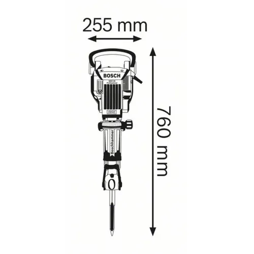 Відбійний молоток Bosch GSH 16-28 (1.75 кВт, 41 Дж) (0611335000) - PRORAB image-4