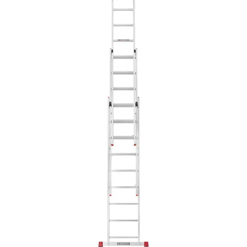 Драбина алюмінієва 3-х секційна Квітка PRO (3х9 сходинок) (110-9309) - PRORAB image-4