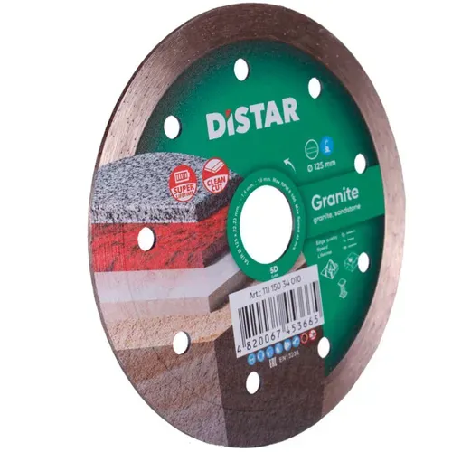 Алмазний відрізний круг Distar Granite 1A1R (125х1.4х22.23 мм) (11115034010) - PRORAB image-1