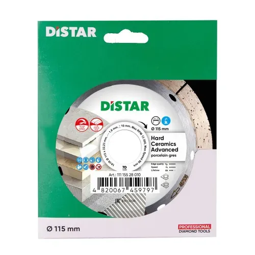 Алмазний диск Distar Hard ceramics Advanced (115х22.23х10 мм) (11115528010) - PRORAB image-5