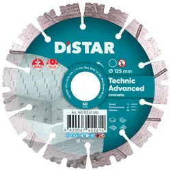 Алмазний відрізний диск Distar Technic Advanced (125х2.2/1.4х22.23 мм) (14315347010) - PRORAB image-15