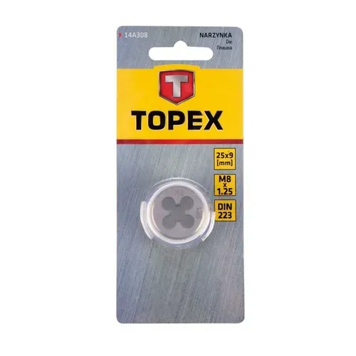 Плашка Topex M8 (25x9 мм) (14A308) - PRORAB image-2