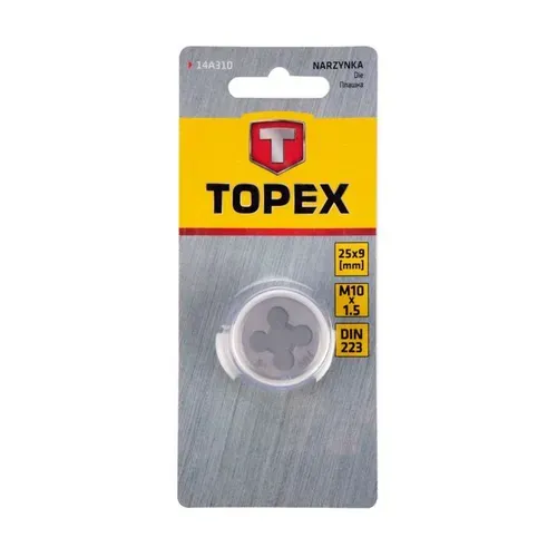 Плашка Topex M10 (25x9 мм) (14A310) - PRORAB image-1