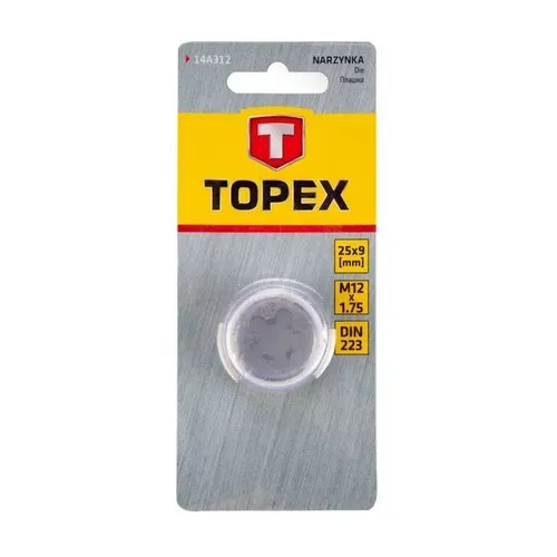 Плашка Topex M12 (25x9 мм) (14A312) - PRORAB image-1