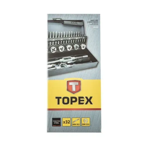 Набір мітчиків і плашок Topex (M3-M12, 32 шт.) (14A426) - PRORAB image-3