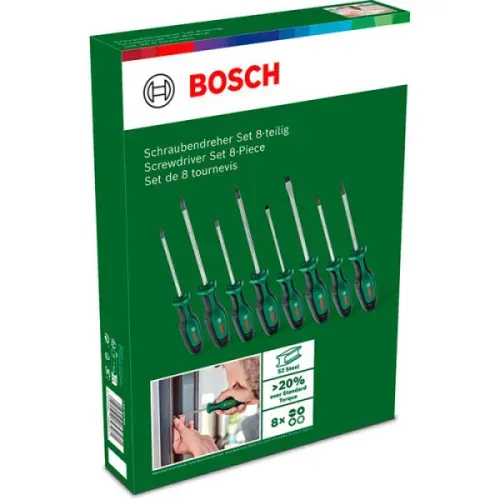 Набір викруток Bosch SL/PH/PZ/TХ (8 шт.) (1600A02BX8) - PRORAB image-2