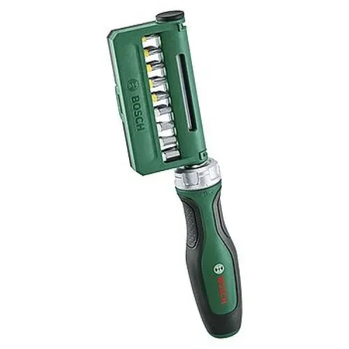 Викрутка з храповим механізмом і бітами BOSCH CR-V (19 шт., 36 Нм) (1600A02Z9A) - PRORAB