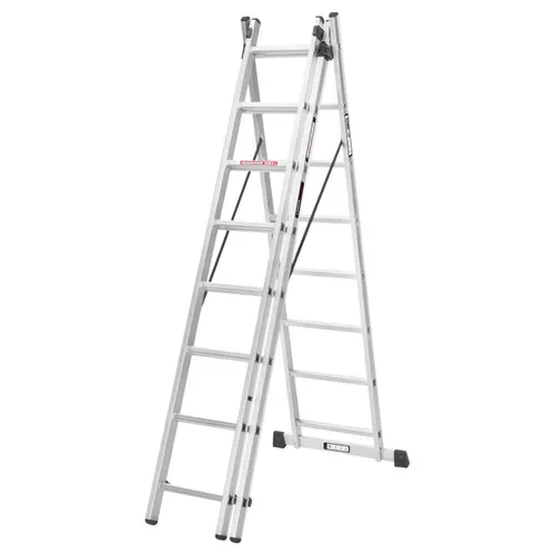 Драбина алюмінієва 3-х секційна LADDER STANDART (3х8 сходинок) (190-9308) - PRORAB image-1