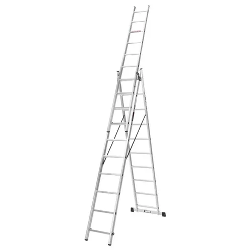 Драбина алюмінієва 3-х секційна LADDER STANDART (3х10 сходинок) (190-9310) - PRORAB