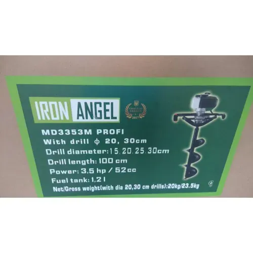 Мотобур Iron Angel MD 3353 PROFI (3.5 к.с., бур 200 та 300 мм) (2001143) - PRORAB image-3