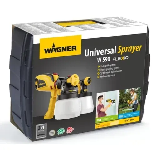 Фарборозпилювач Wagner Flexio W590 (нижній бак, 0.63 кВт, 1300/800 мл) (2361538) - PRORAB image-3