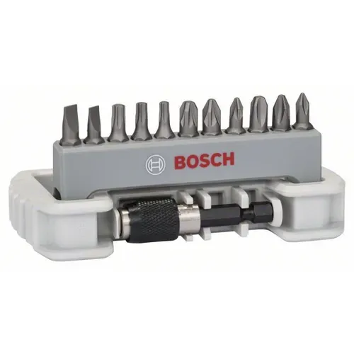 Набір біт Bosch Extra-Hart Compact (25 мм, 11 шт. + бітотримач) (2608522130) - PRORAB