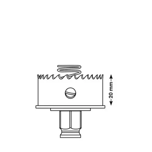 Коронка біметалева Bosch HSS Sheet Metal (22 мм) (2608584783) - PRORAB image-1