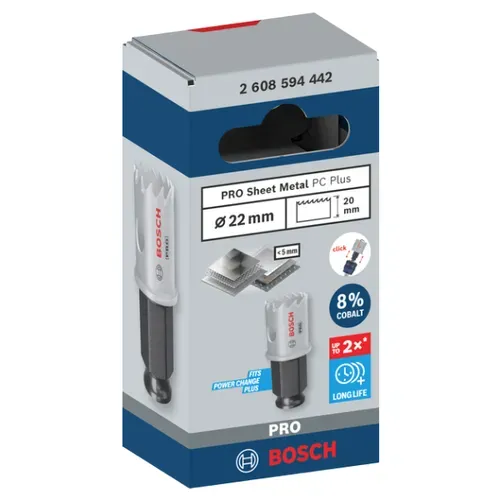 Коронка по металу Bosch PRO Sheet Metal (22x20 мм) (2608594442) - PRORAB image-1