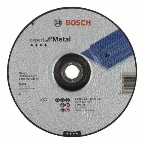 Круг відрізний Bosch Expert for Metal (230х2.5х22.23 мм) (2608600225) - PRORAB