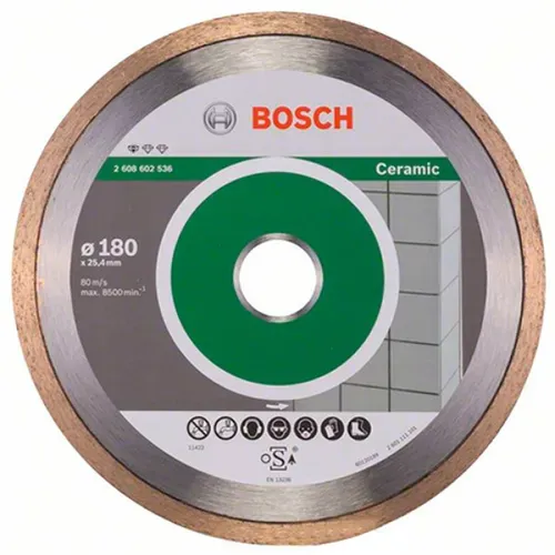 Bosch Круг алмазний відрізний PF Ceramic 180х25,4 кераміка - PRORAB