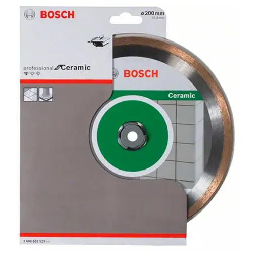 Bosch Круг алмазний відрізний PF Ceramic 200х25,4 кераміка - PRORAB image-1