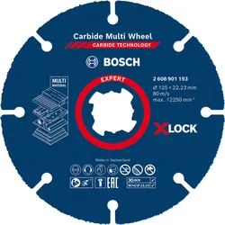 Круг відрізний Bosch Carbide Multi Wheel X-LOCK (125х1х22.23 мм) (2608901193) - PRORAB image-12