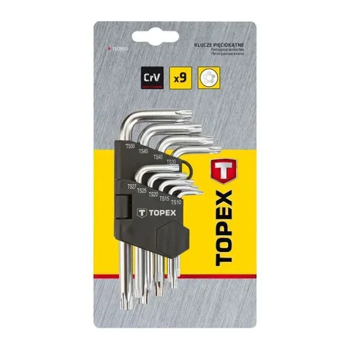Набір ключів п'ятигранних Topex (TS10-50, 9 шт.) (35D950) - PRORAB image-1